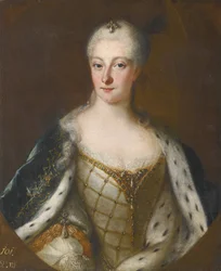 Portrait of Henriette Maria of Brandenburg-Schwedt, 1702-1782