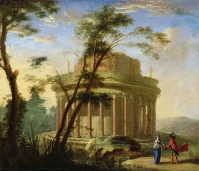 Landscape with an Ancient Temple