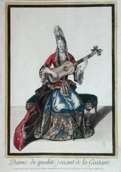 Lady Playing the Guitar