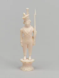 White Pawn, Chess Piece, India, Circa 1820