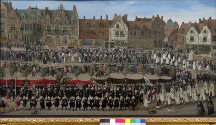 Procession of the Sablon Girls in Brussels