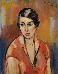 Young Woman in a Pink Dress