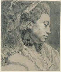 Head of a Lady, in Profile to the Right (Elisabetha Auguste Graff, née Sulzer, wife of Graff)