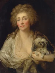 Portrait of Anna Oraczewska with the Dog