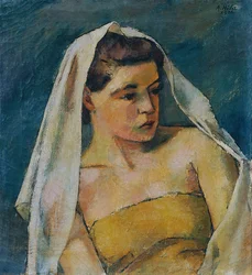 Young Woman with Veil