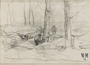 Woodcutters in a Forest