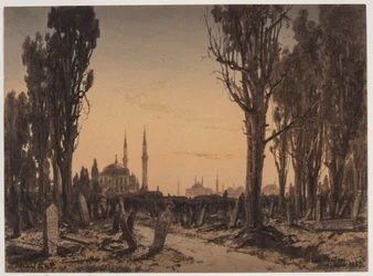 Turkish Cemetery. Scutari