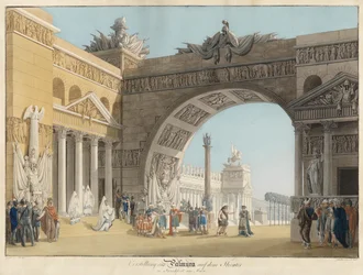 Stage Design for the Opera Palmira, Regina di Persia by Antonio Salieri