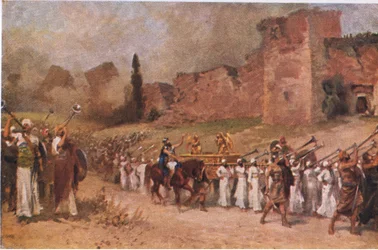 The Wall of Jericho Falls Down, from Hulbert