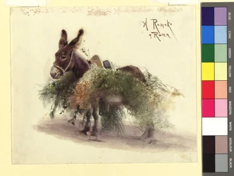 Donkey Laden with Hay (Study)