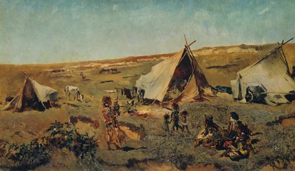 Gypsy Camp in the Puszta