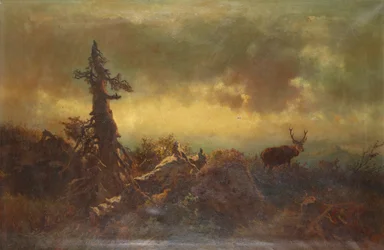 Plateau with Deer