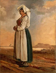 Peasant Woman with Southern Lazio Region Costume