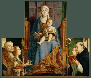 Saint Mary and Child with Saints Nicholas of Bari, Anastasia, Ursula, Dominicus and Helena