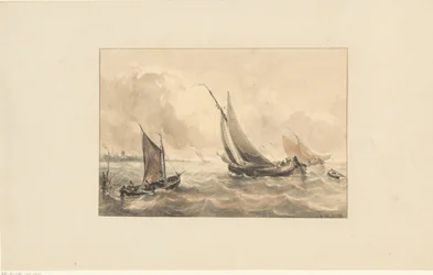 Sailboats at Sea