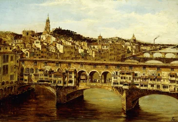 A View of the Ponte Vecchio, Florence
