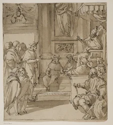 A Cardinal of the Barbarigo Family Received in Audience by the Pope
