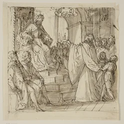 An Ambassador of the Barbarigo Family Received in Audience by a King. Study for a Fresco in Villa Barbarigo, Noventa Vicentina