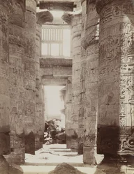 Hypostyle Hall in Temple of Karnak, view of the Hypostyle Hall