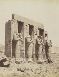 Ramesseum, Thebes, view of the southeast of the Second Court