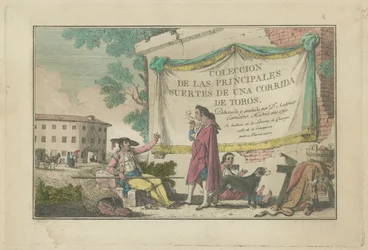 Title Plate, from the Series Collection of the Main Actions in a Bullfight