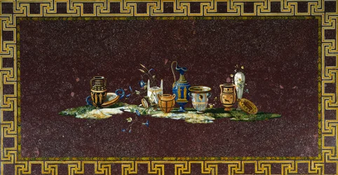 Table Inlaid with Semi-Precious Stones