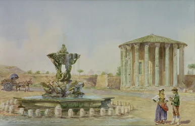 The Temple of Vesta in Rome