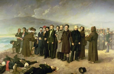 Execution of Jose Maria de Torrijos y Uriarte (1791-1831) and his Companions in 1831