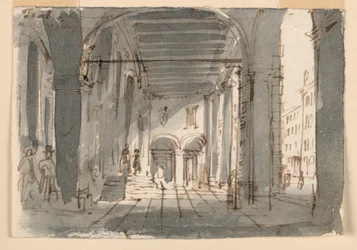 Portico at Entrance of Theatre at Brescia