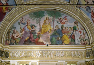 The Hall of Mirrors, Apollo and the Muses