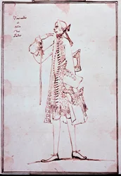 Portrait of Carlo Broschi (Farinelli) (1705-1782) (Drawing by Anton Maria Zanetti, 18th Century)