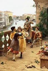 On a Venetian Balcony