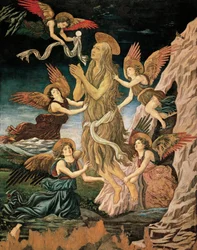 Assumption of St Mary of Egypt or Assumption of St Mary Magdalene, by Antonio Benci known as Pollaiuolo