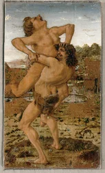 Hercules and the giant Antaios