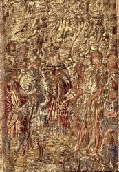 St. John the Baptist Before the High Priests and the Levites, tapestry depicting scenes from the life of the saint
