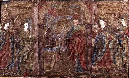 The Annunciation to Zacharias, tapestry depicting scenes from the life of St. John the Baptist