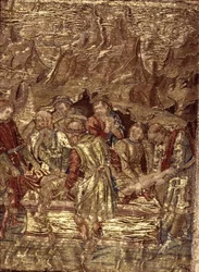 The Burial of St. John the Baptist, tapestry depicting scenes from the life of the saint