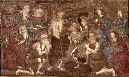 The Descent of Christ into Limbo and the Release of St. John the Baptist, Tapestry Depicting Scenes from the Life of the Saint
