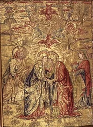 The Visitation, tapestry depicting scenes from the life of St. John the Baptist