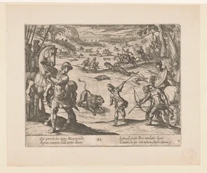 Alexander the Great Hunts Wild Animals at Bazaira (series title: The Deeds of Alexander the Great)