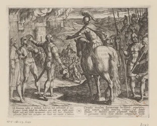 The Romans Burning the Dutch Countryside (series title: The Batavian Wars Against the Romans)