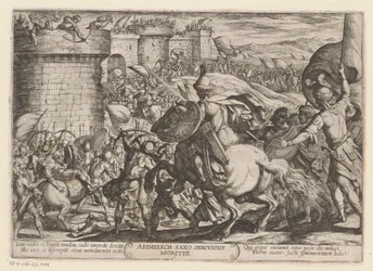 The Death of Abimelech (series title: Old Testament Battle Scenes)