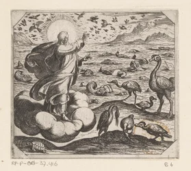 God Creates the Birds and the Fish