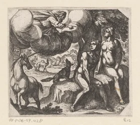 God Reproaches Adam and Eve for Their Disobedience