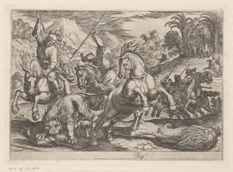 Lion Hunt (series title: Hunting Scenes, Part 7)