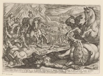 Joshua Cripples the Horses and Burns the Chariots of the Nations