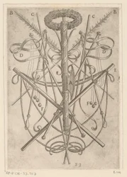 Ornament with Torture Instruments Tortures Endured by Christian Martyrs (series title)
