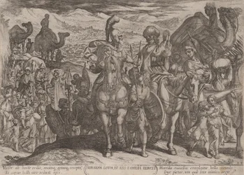Plate 3: Abraham Taking Lot and His Family to His Own Land, from 