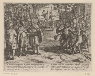 Romans Buying Young Dutch Men from the Dutch Elders (series title: The Batavian Wars Against the Romans)