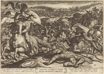 Saul Kills Himself after the Defeat of His Army by the Philistines